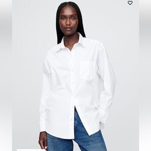nwt gap organic cotton oxford big shirt
